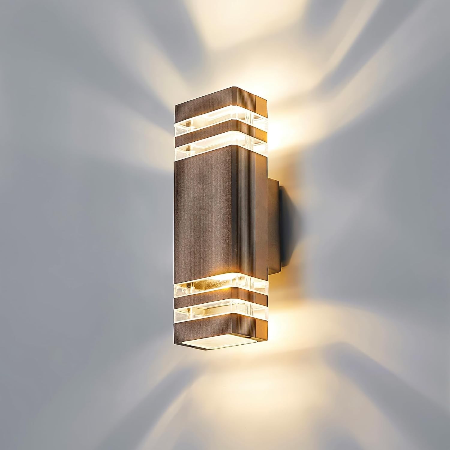 Outdoor Wall Lights Mains Powered Outside Up Down Lights, IP65 LED Porch Front