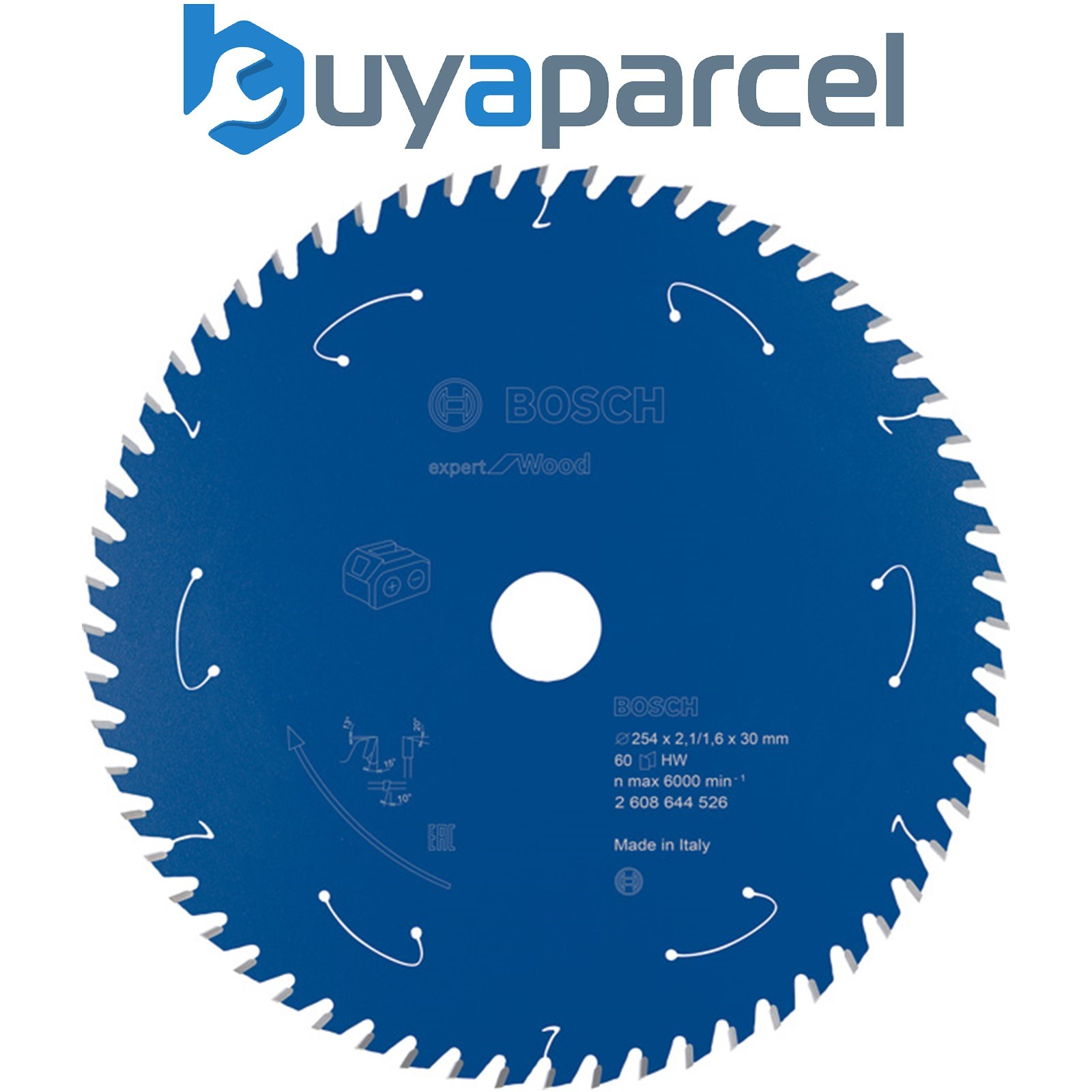 Bosch Expert Wood Circular Saw Blade Cordless Saws 254x2.1/1.6x30 T60 2608644526