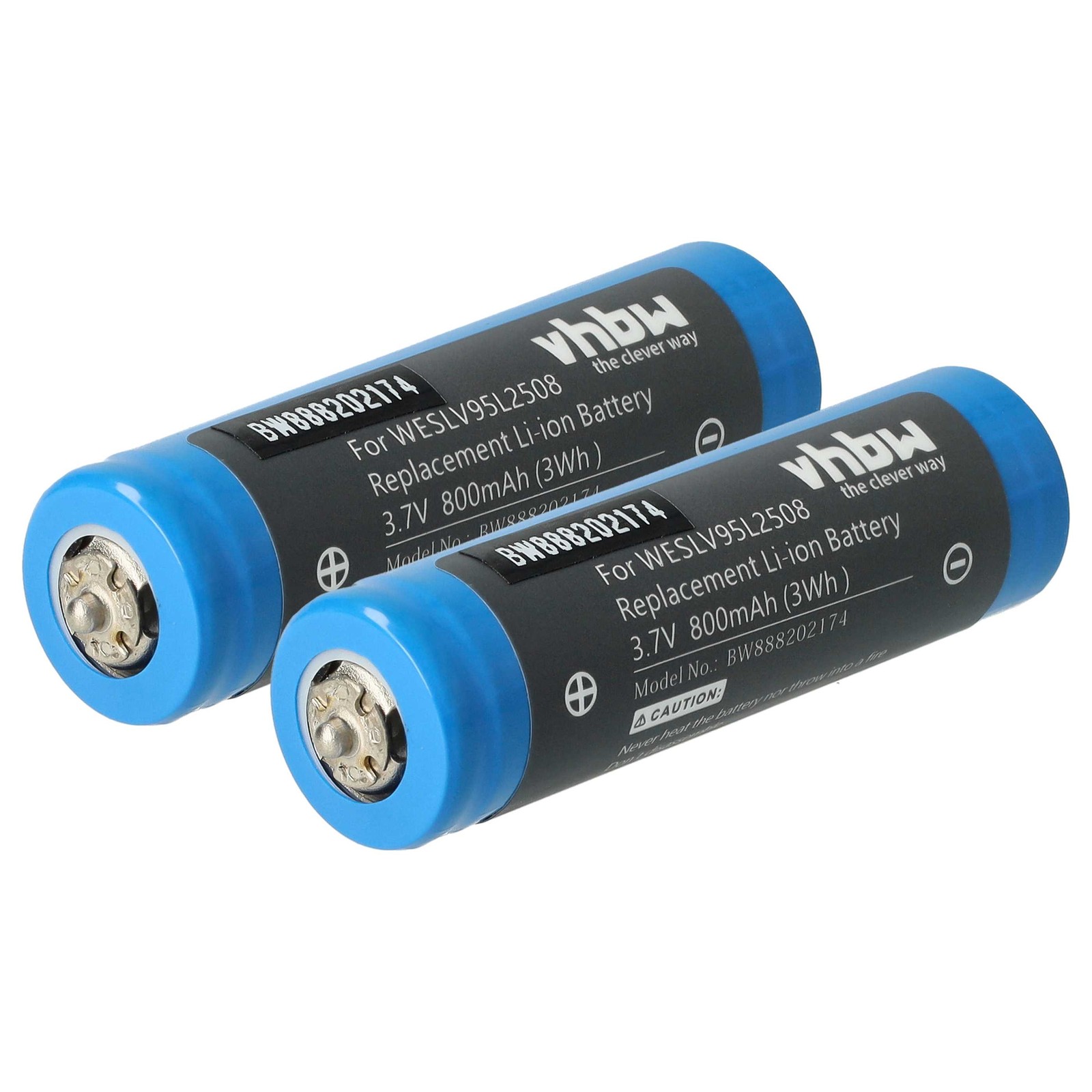 2x Battery for Panasonic ES-8109 ES-8161 ES-8162 ES-8163 ES-8168 800mAh 3.7V