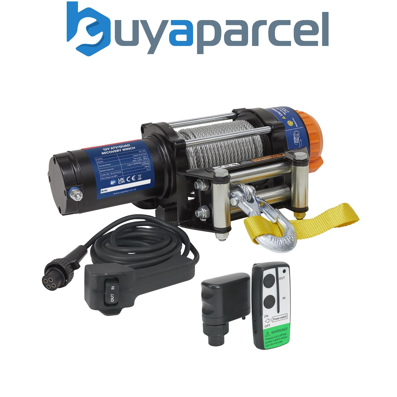 Sealey ATV2040KIT Wireless Winch ATV2040 Combo Kit