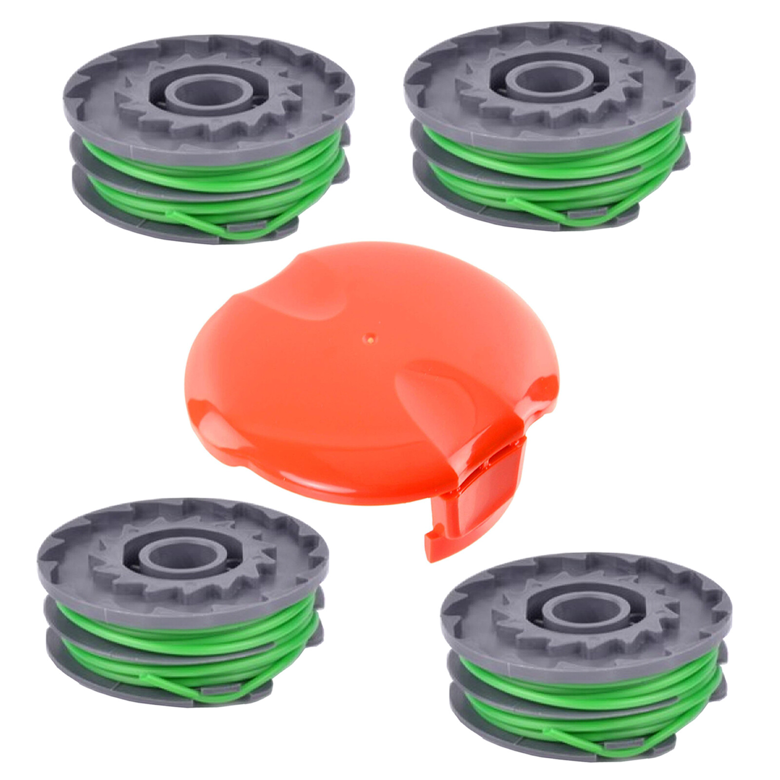 Spool & Lines x 4 Cover for FLYMO Contour Power Trim 600HD 650E Strimmer Trimmer