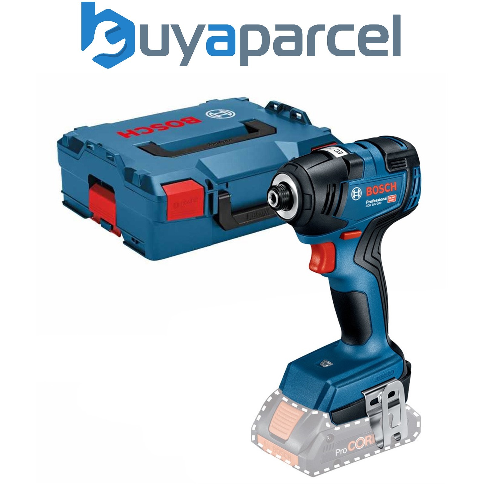 Bosch GDR18V-200 18V Impact Driver Brushless Body Only GDR18V200 + LBOXX Case