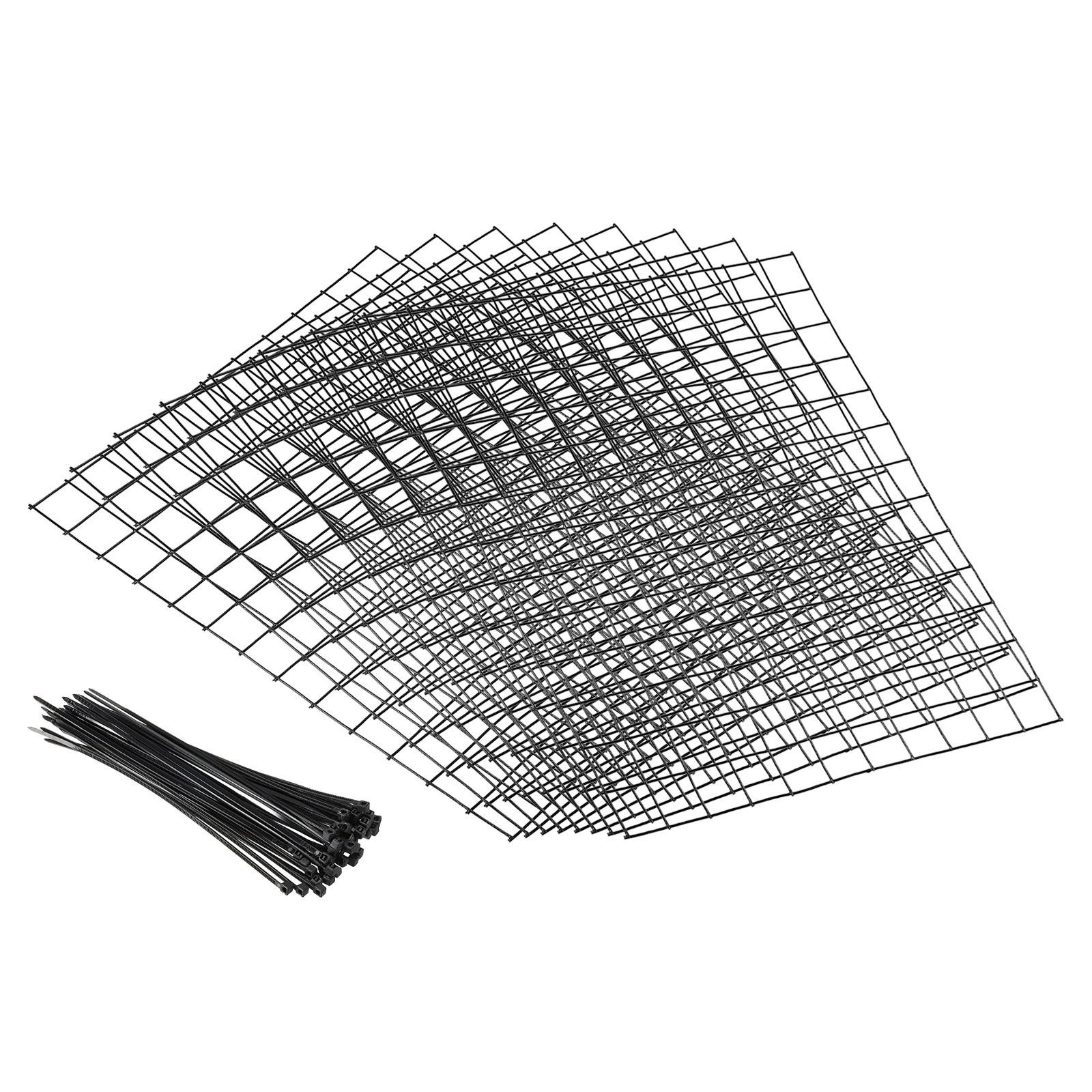 8Pcs 13"x15.7" Small Wire Plant Protectors Garden Square Wire Plant Cages