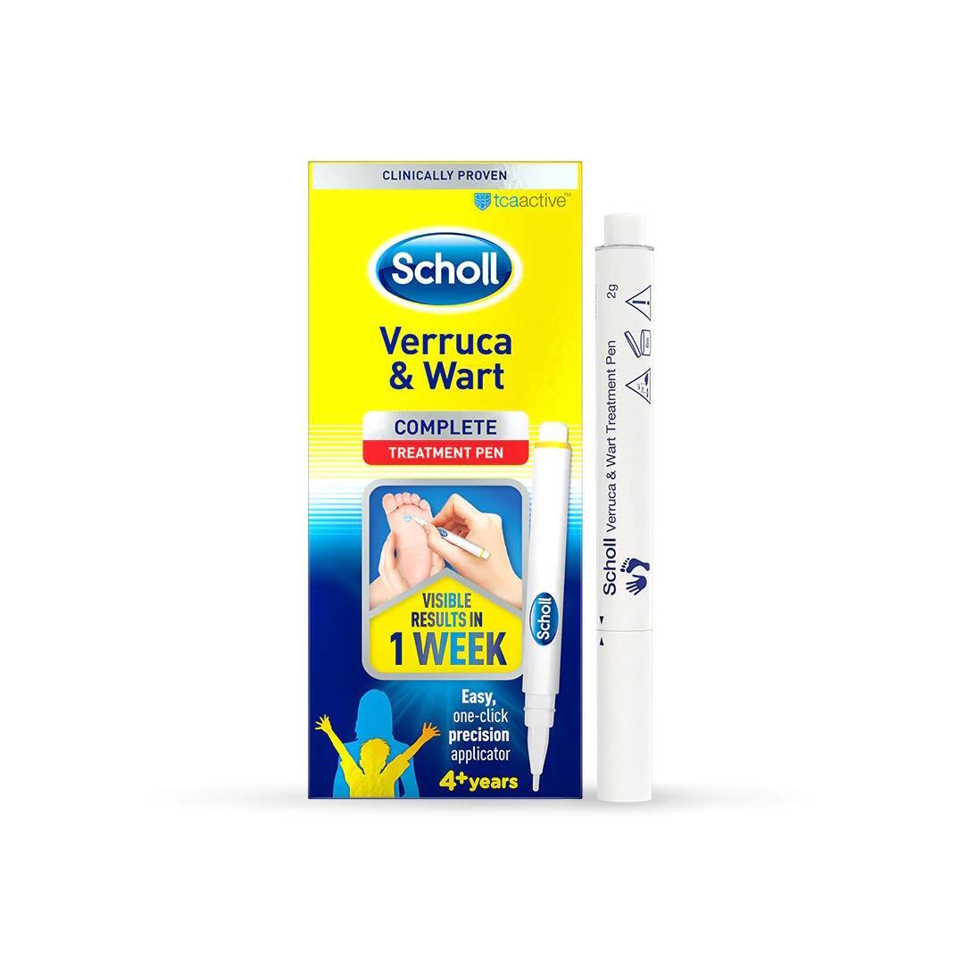 Scholl Verruca & Wart Complete Skin Treatment Pen Warts Remover Kids Adults 4+