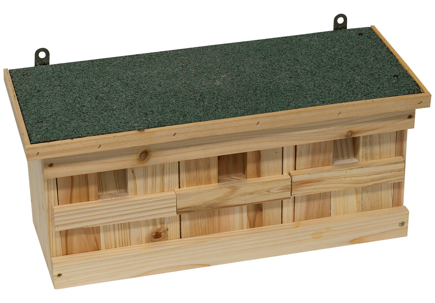 Woodside Wooden Nesting Wild Bird Box, Sparrow Colony Terrace, Removable Fronts