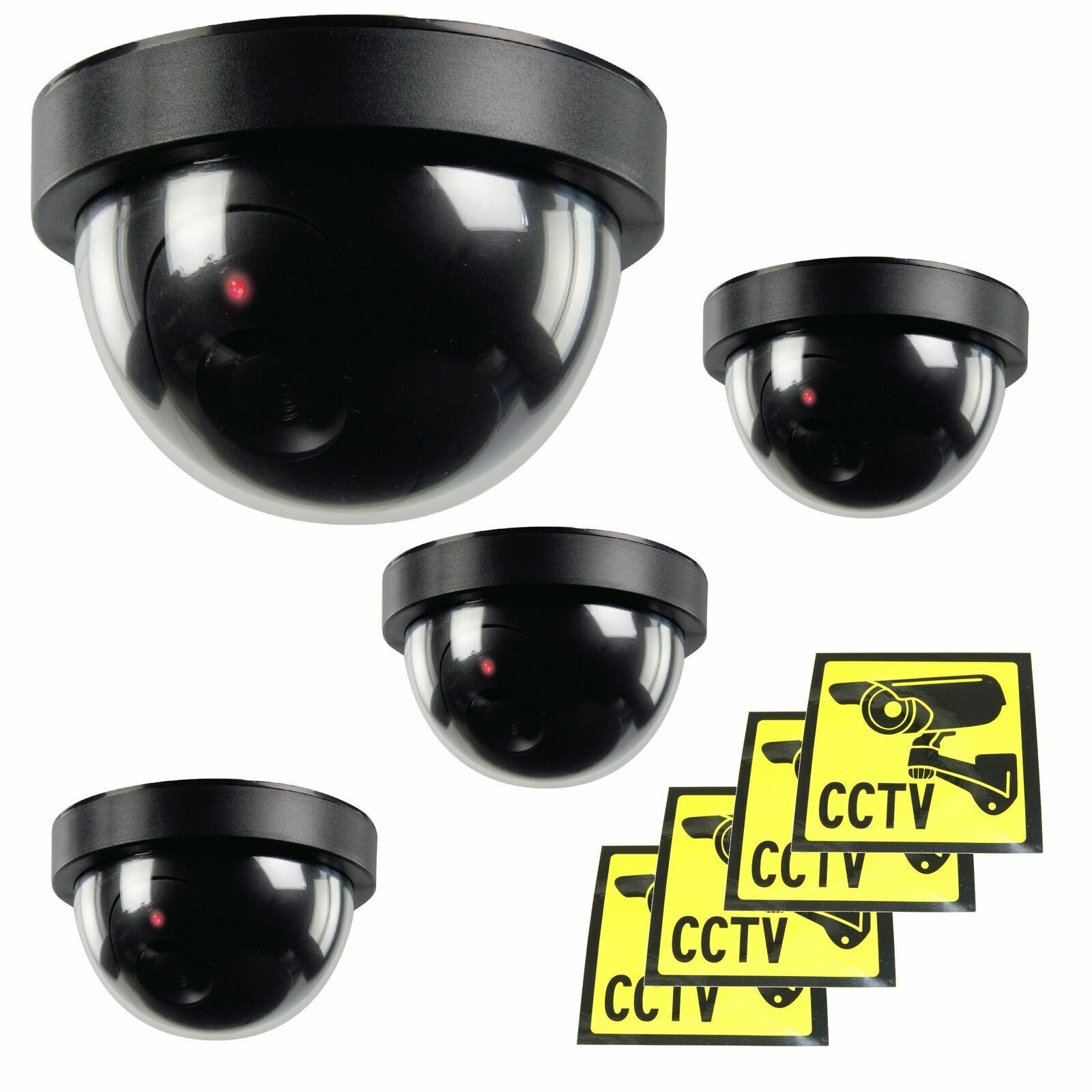 10x Black Dome Dummy / Fake CCTV Security Camera Indoor housing camera BULK