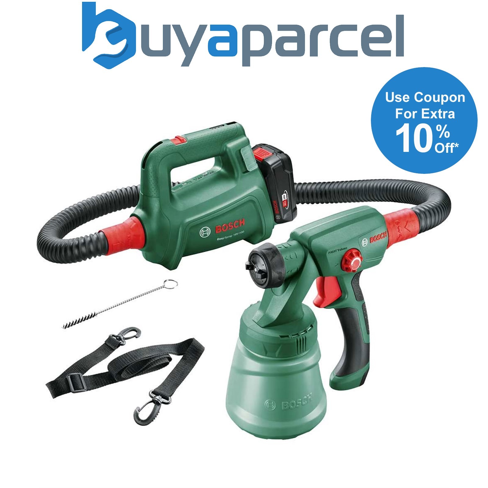 Bosch EasySpray 18v 18V-100 Cordless Paint Spray Gun System Bare Unit 0603208000