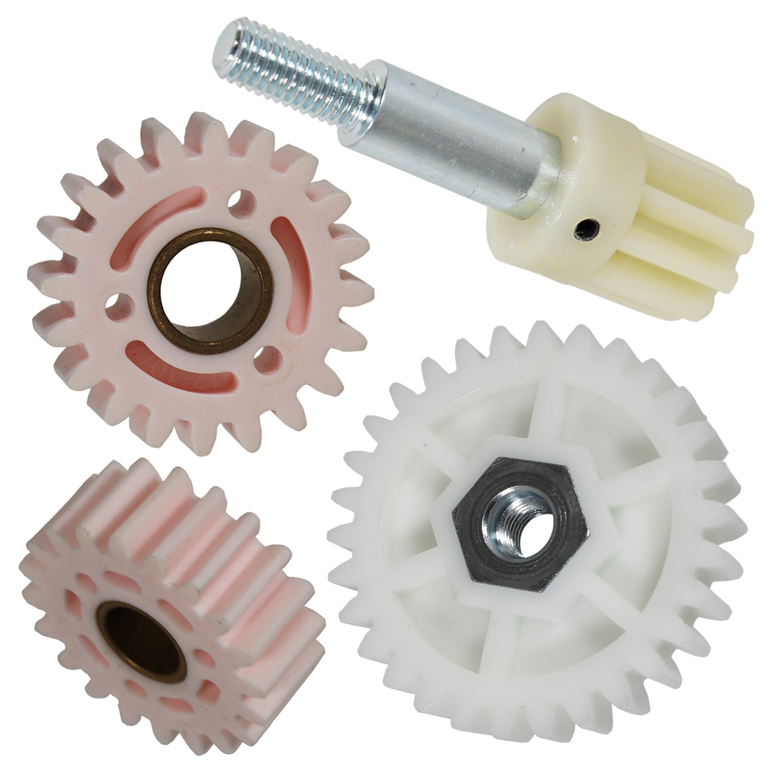 White + Pink Gear for QUALCAST 35S 43S Mower ATCO BALMORAL 14S 17S + Pinon