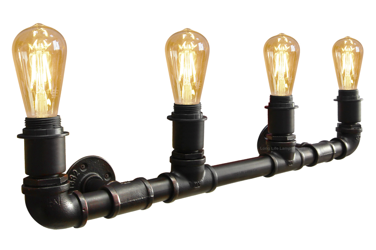 Vintage Unique Style Industrial Steampunk Rustic Water pipe Wall Light M0038