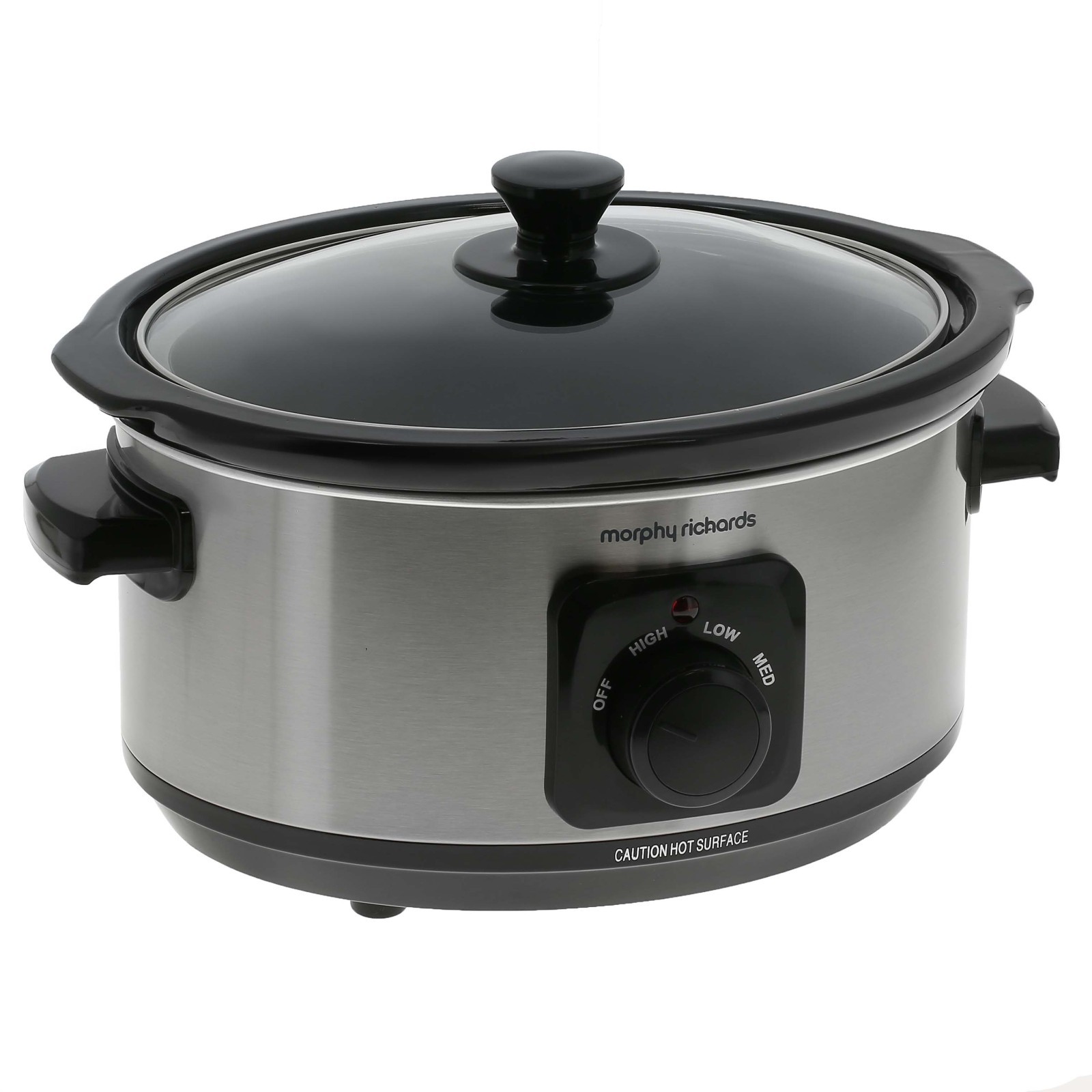 Morphy Richards 3.5L Stainless Steel Slow Cooker 3 Heat Settings Dishwasher Safe