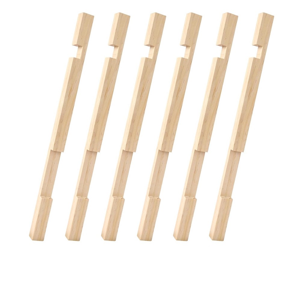 3X(Beehive Entrance Reducer,6 Pack Wooden Hive Entrance Reducer 10 Frame3332