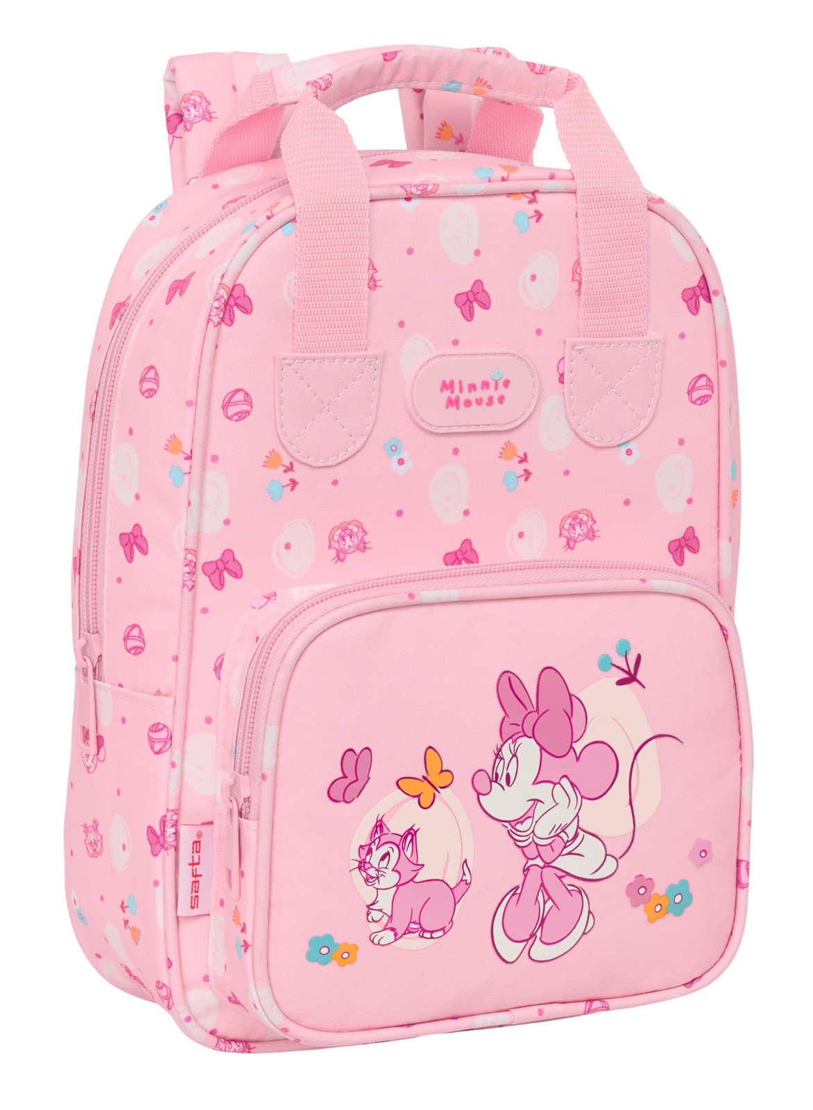 Safta MINNIE MOUSE BABY - Children's Backpack, Adaptable with Handles, Recyclabl