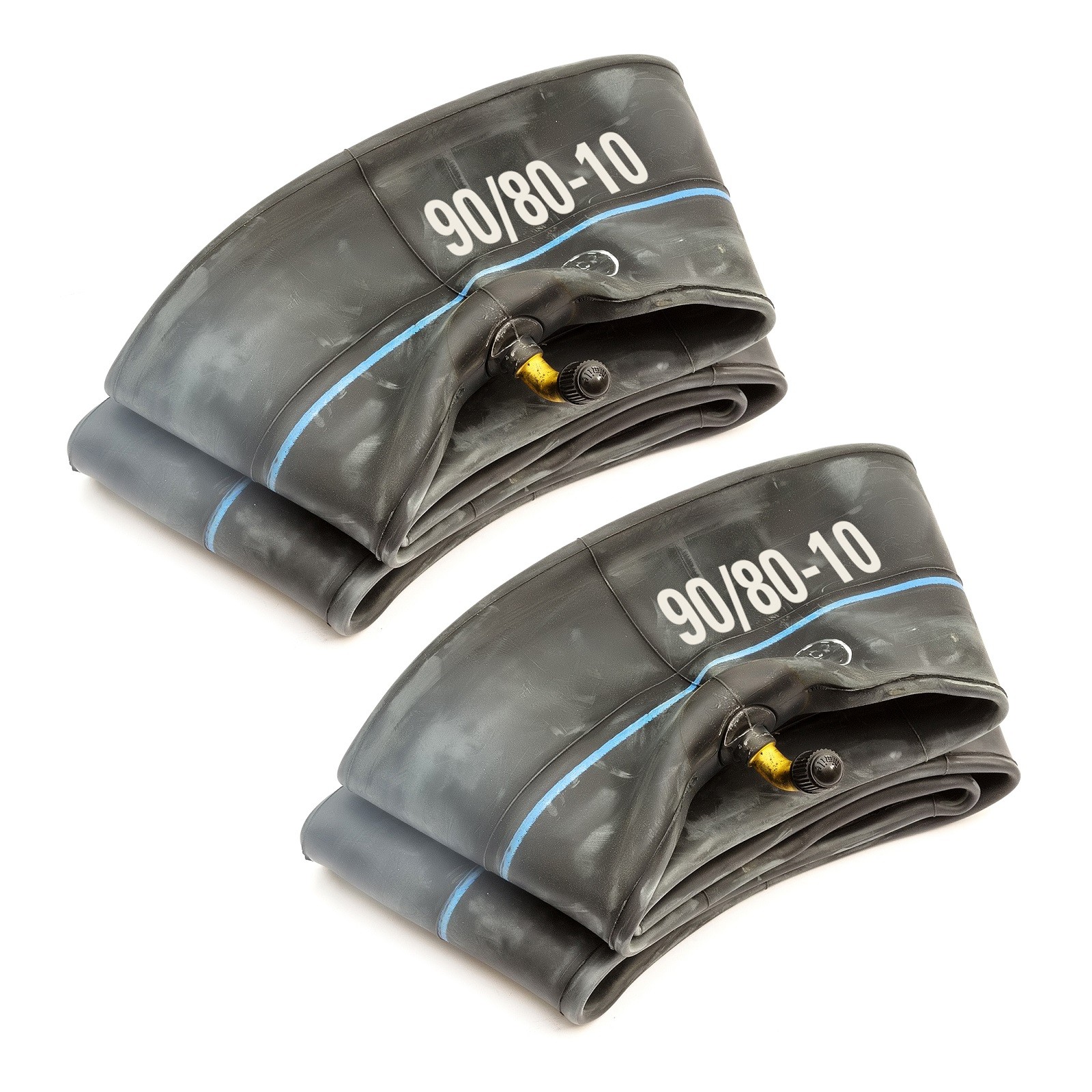 2x Heavy Duty Inner Tube 90/80-10 Bent Valve Butyl 10 Inch Mobility Scooter