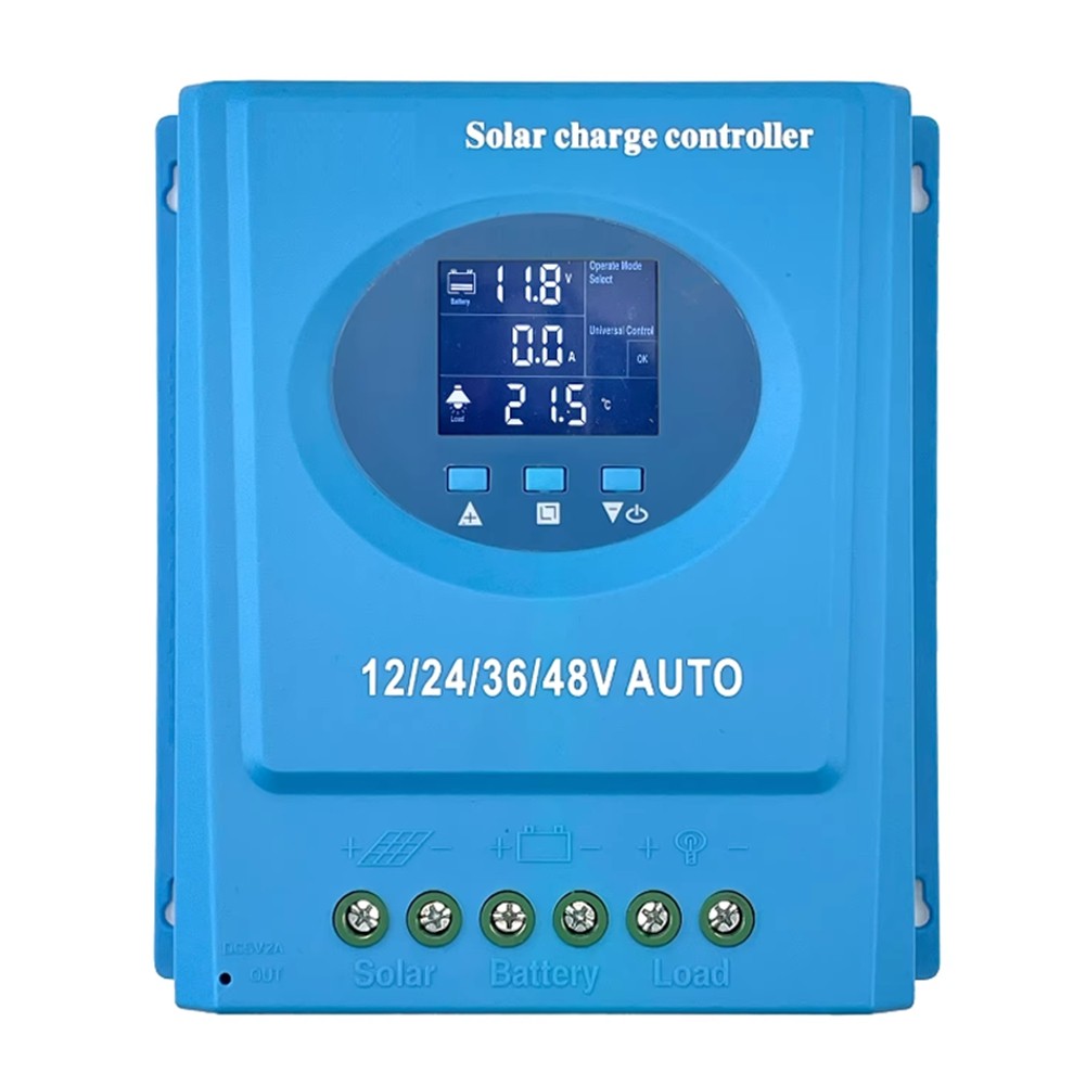MPPT Solar Controller 120A 12V-48V Auto LCD & Dual USB Charging for Phone6592