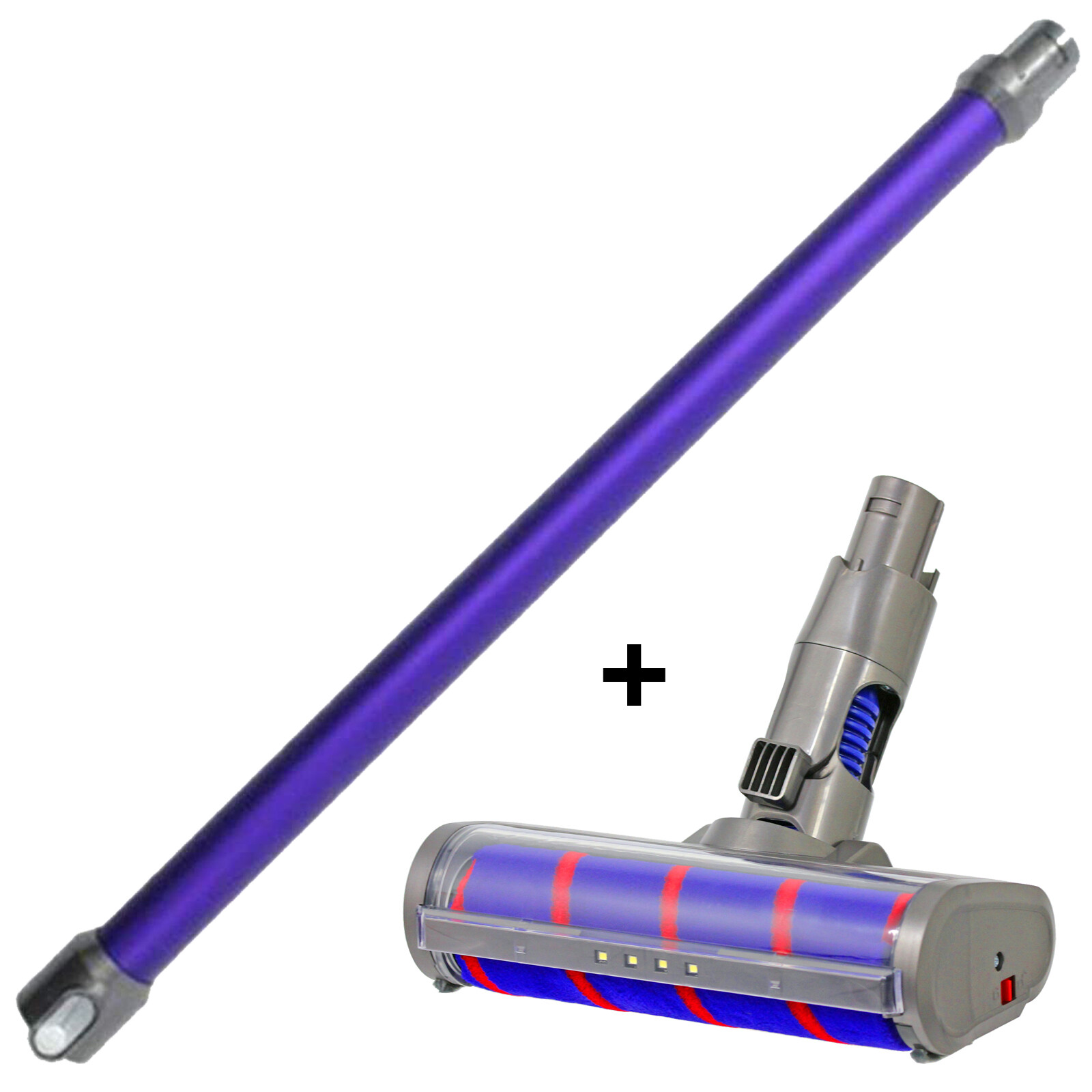 Soft Roller Brush Extension Rod Wand for DYSON DC59 V6 Vacuum Cleaner Hard Floor