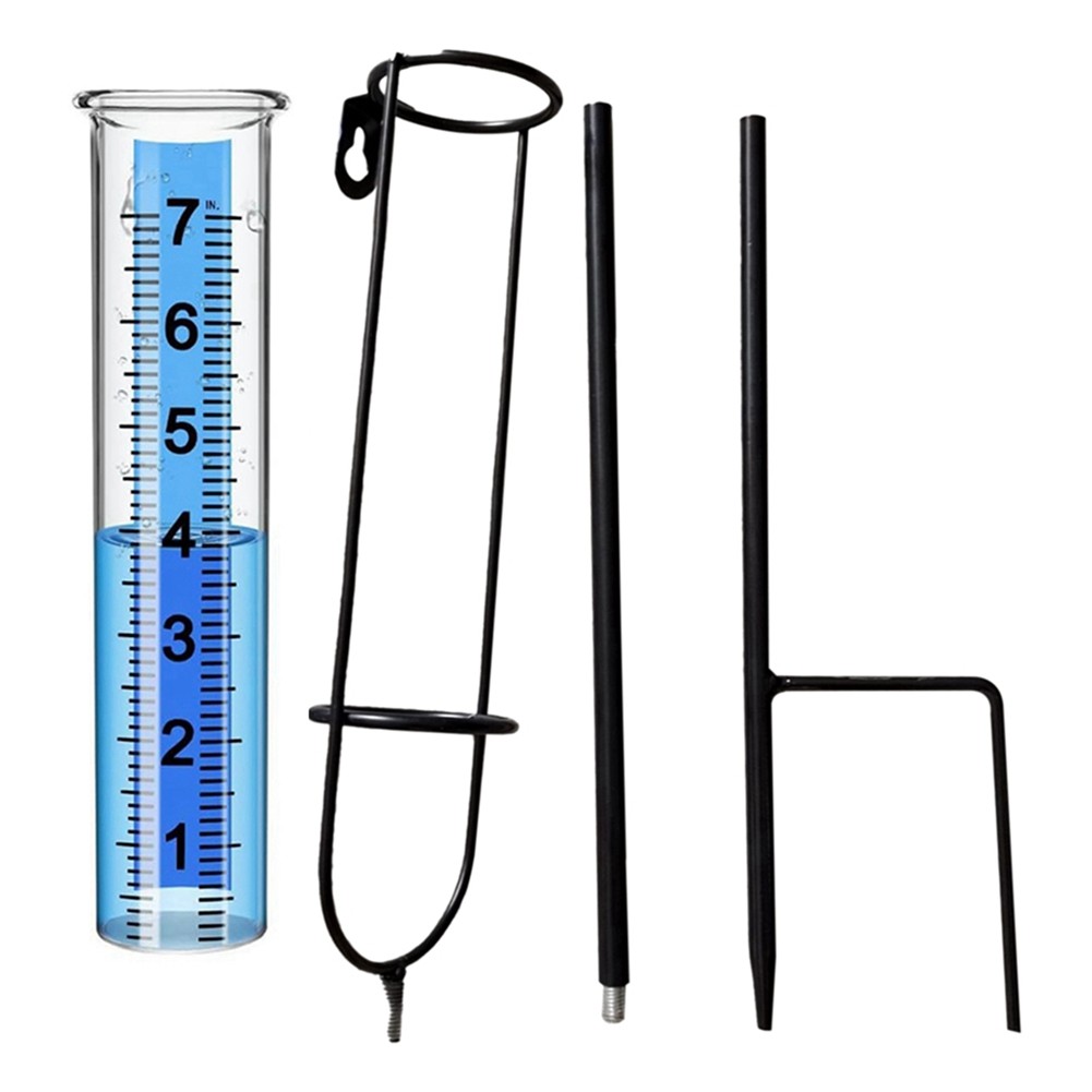 3X(Rain , 7Inch Freeze Proof Rain Outdoor, Clear Numbers and Adjustable3045