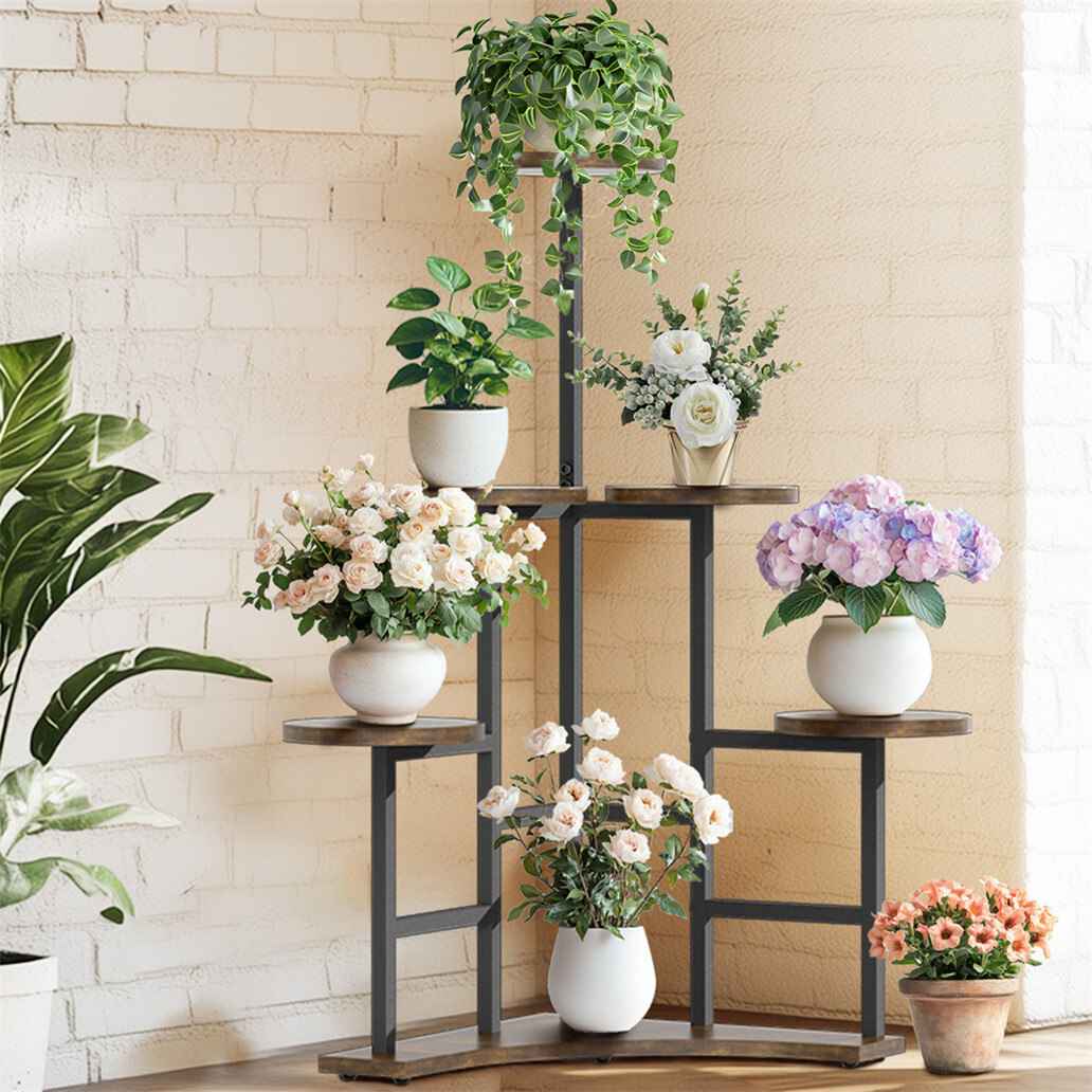 115cm Large Flower Shelf Stand for Multiple Plants Holder Rack Indoor Outdoor