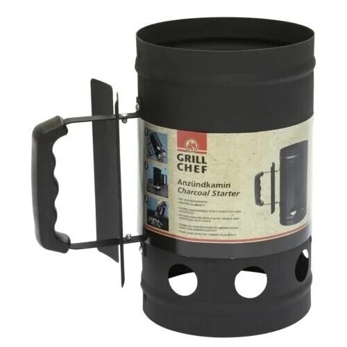 BBQ Chimney Charcoal Starter Genuine Landmann Grill Chef Quality BBQ Starter