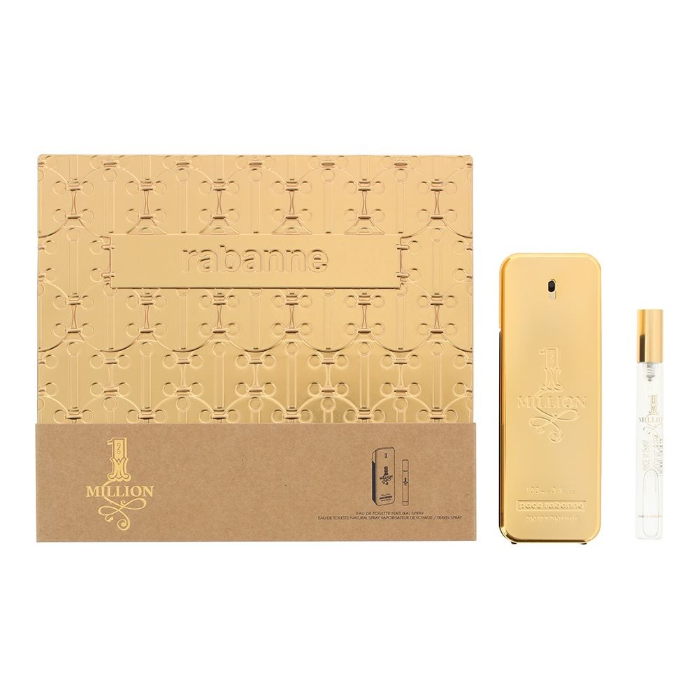 Rabanne 1 Million Eau de Toilette 100ml + 10ml Travel Spray Gift Set
