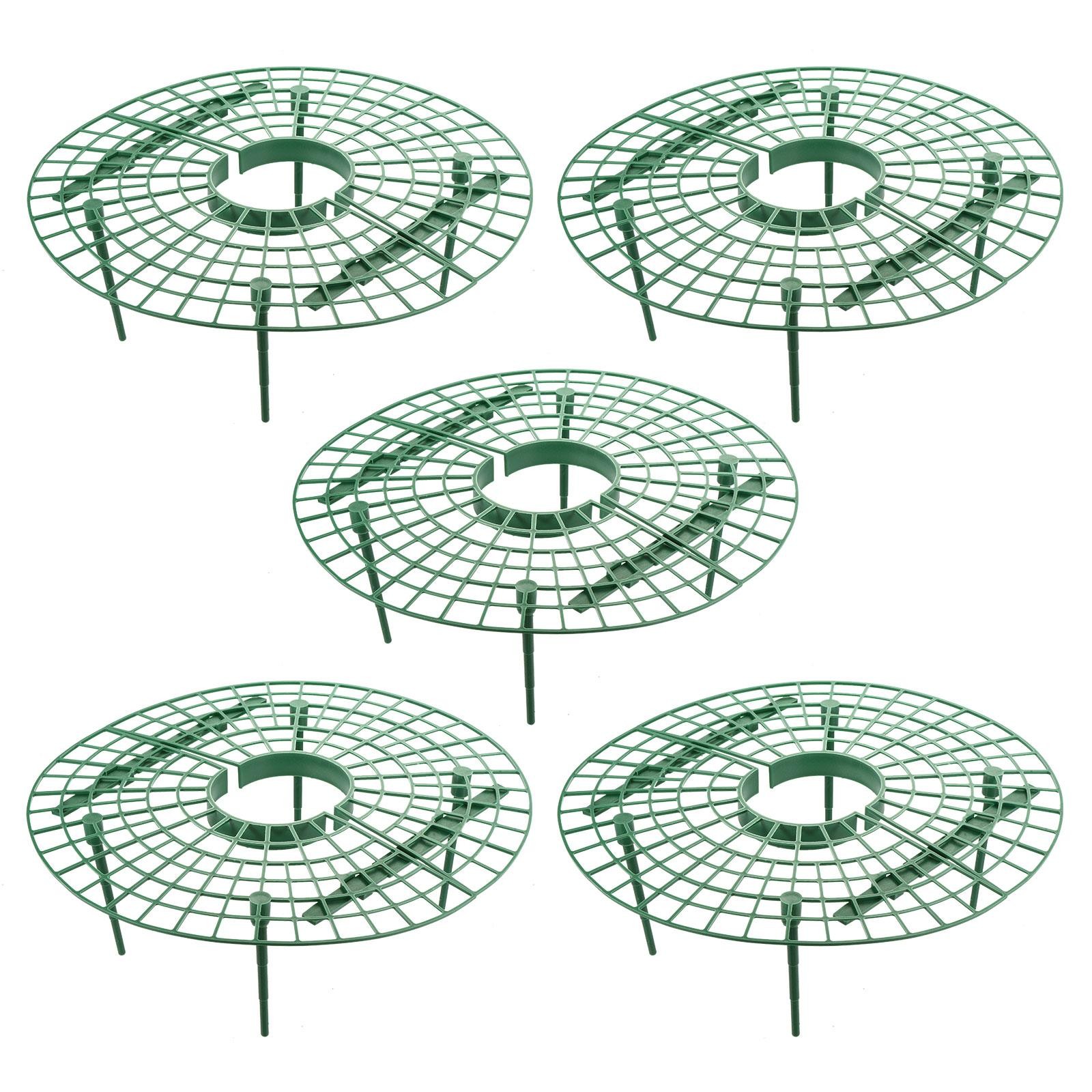 8Pcs Strawberry Plant Support Holder Plastic Garden Grow Rack with Pillars