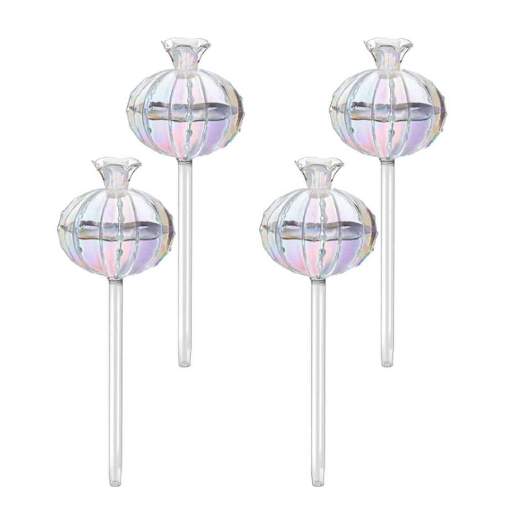 3X(Plant Watering Bulbs Plant Watering Globes Glass Cactus Self Watering6795