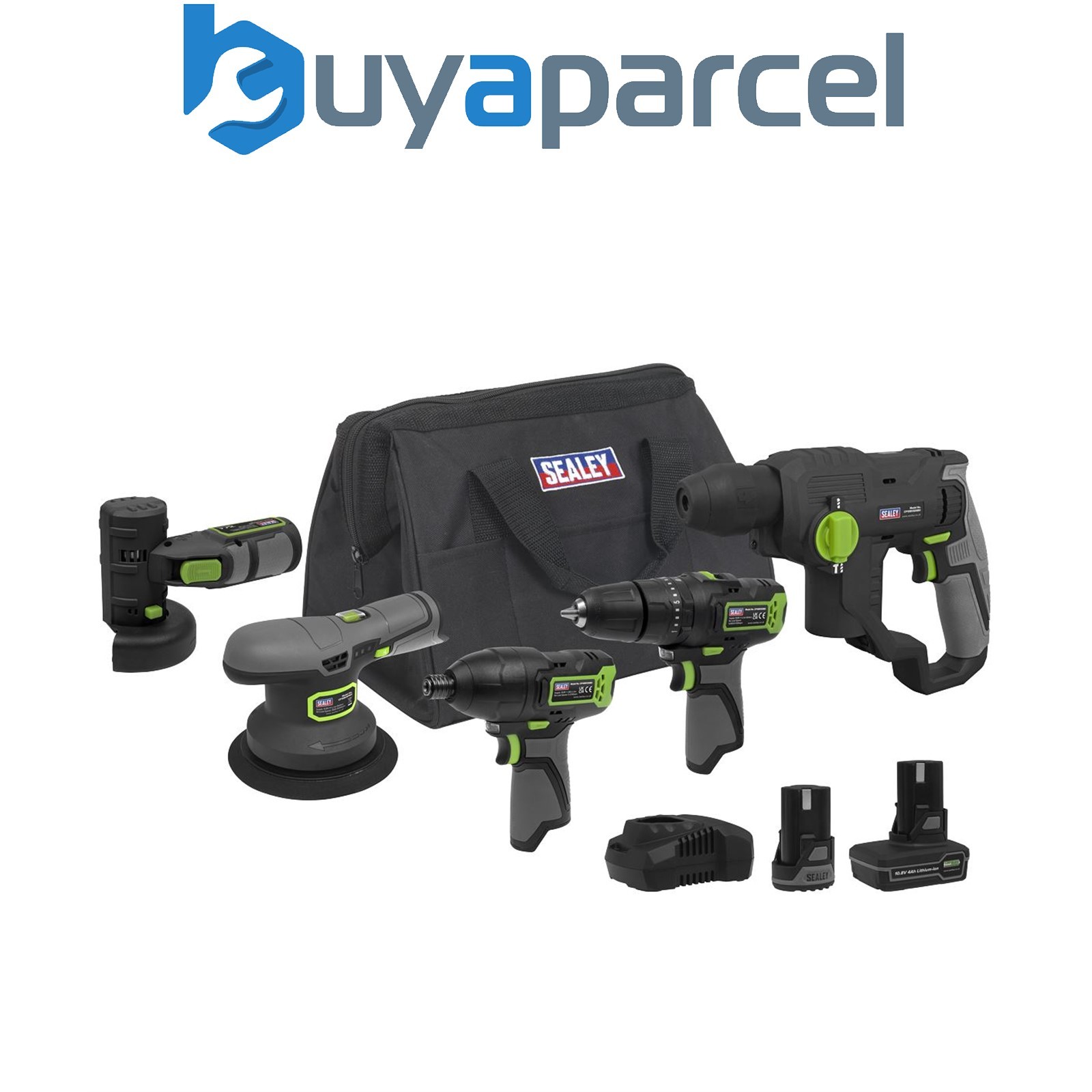 Sealey CP108VCOMBO7 5 x SV10.8 Series Cordless Power Kit 10.8V - 2 Batteries