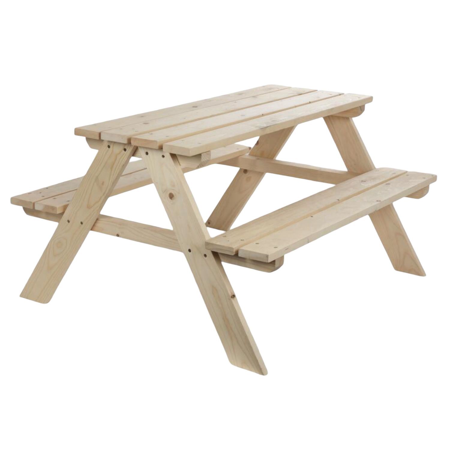 Children Picnic 90x79x50cm Wood Bench Camping Garden Furniture Seating Area