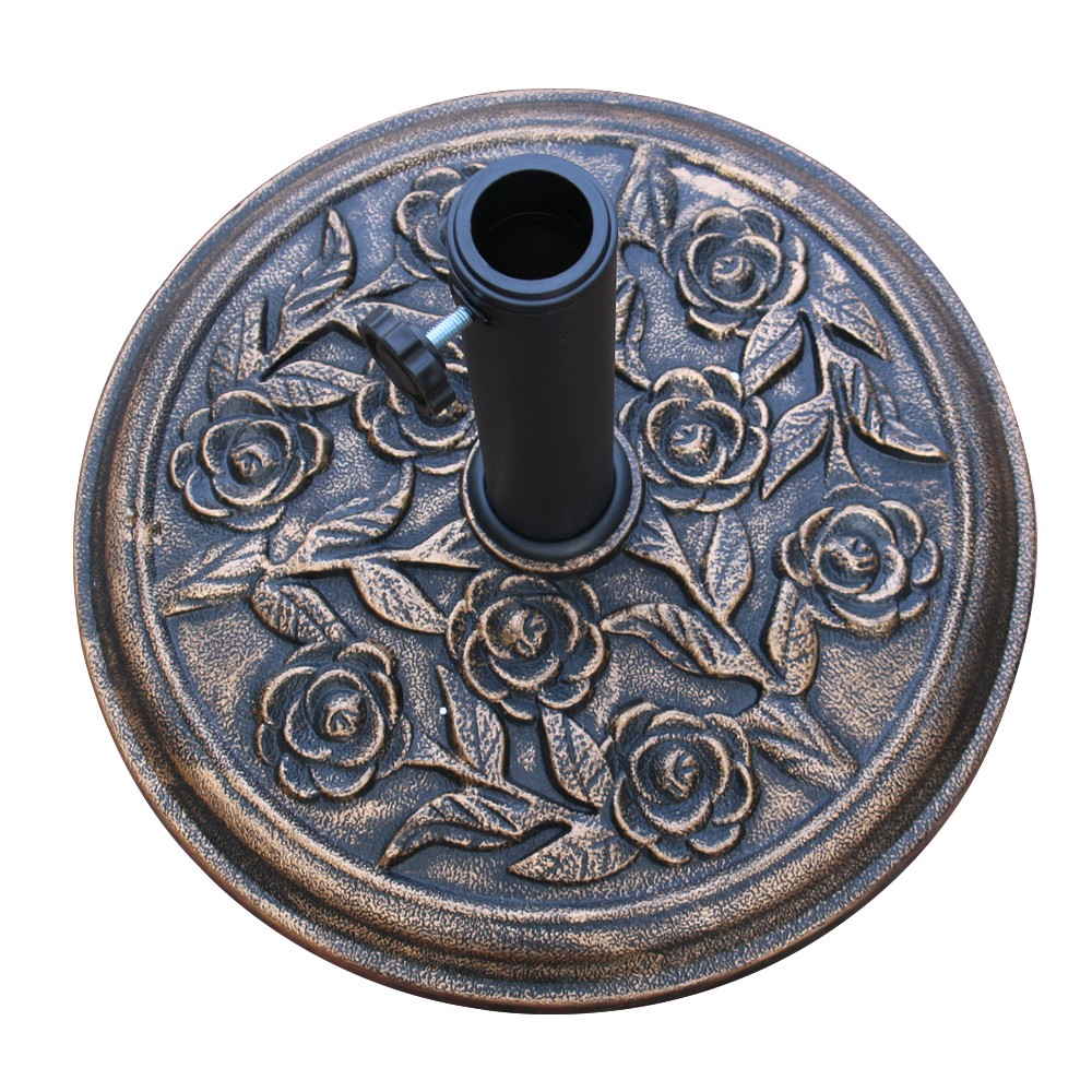 12KG Parasol Base Weights Garden Umbrella Round Stand Holder Patio Heavy Duty