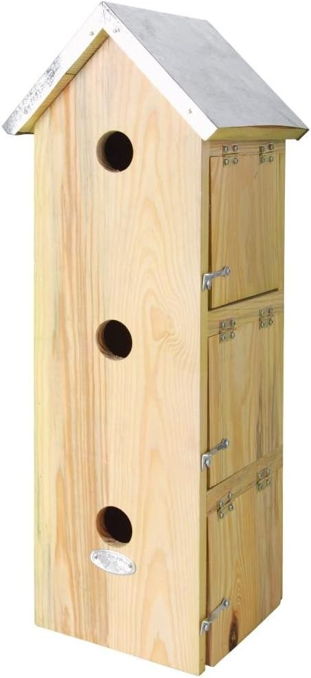 Esschert Design NKM 51 x 20 x 17cm Wood Sparrow Flat - Natural