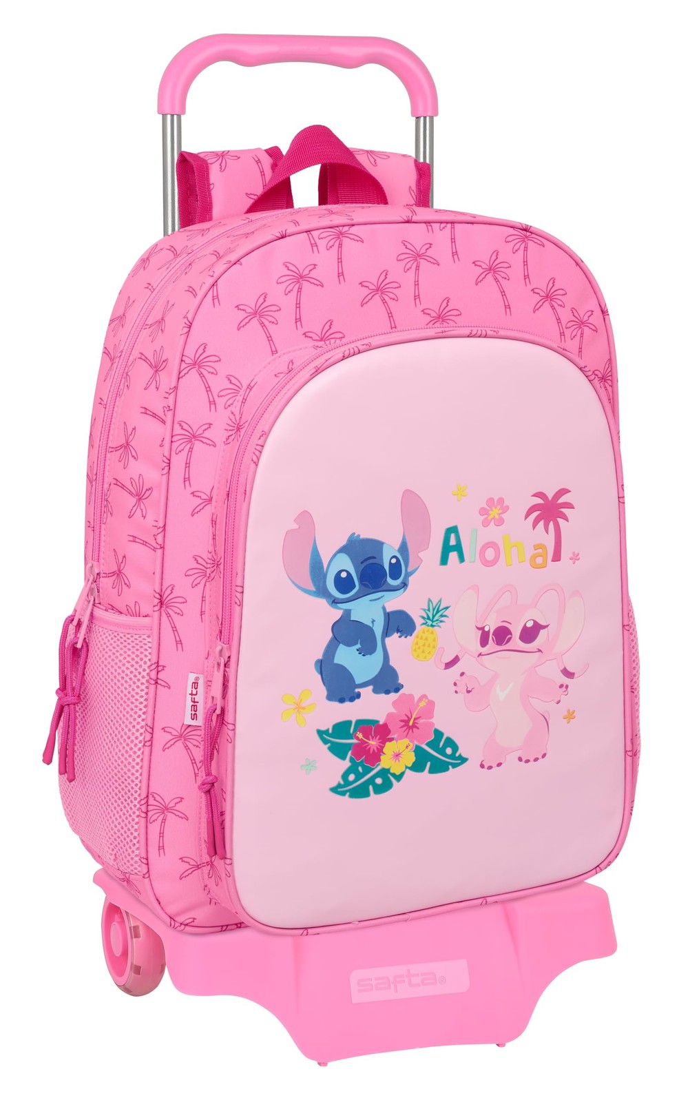 Safta STITCH CHILL - School Backpack with Trolley 905, Ideal for Children of Dif