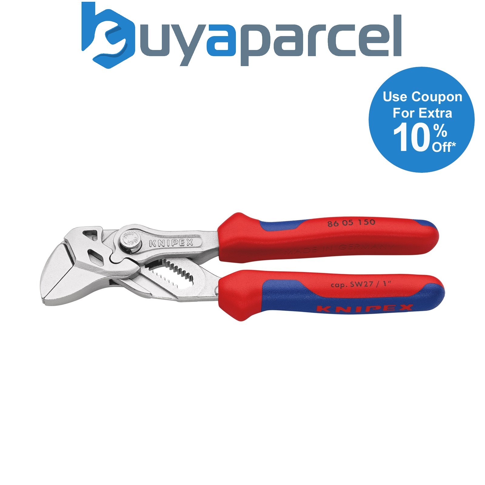 Draper 25947 KNIPEX 86 05 150 SB Pliers Wrench, 150mm