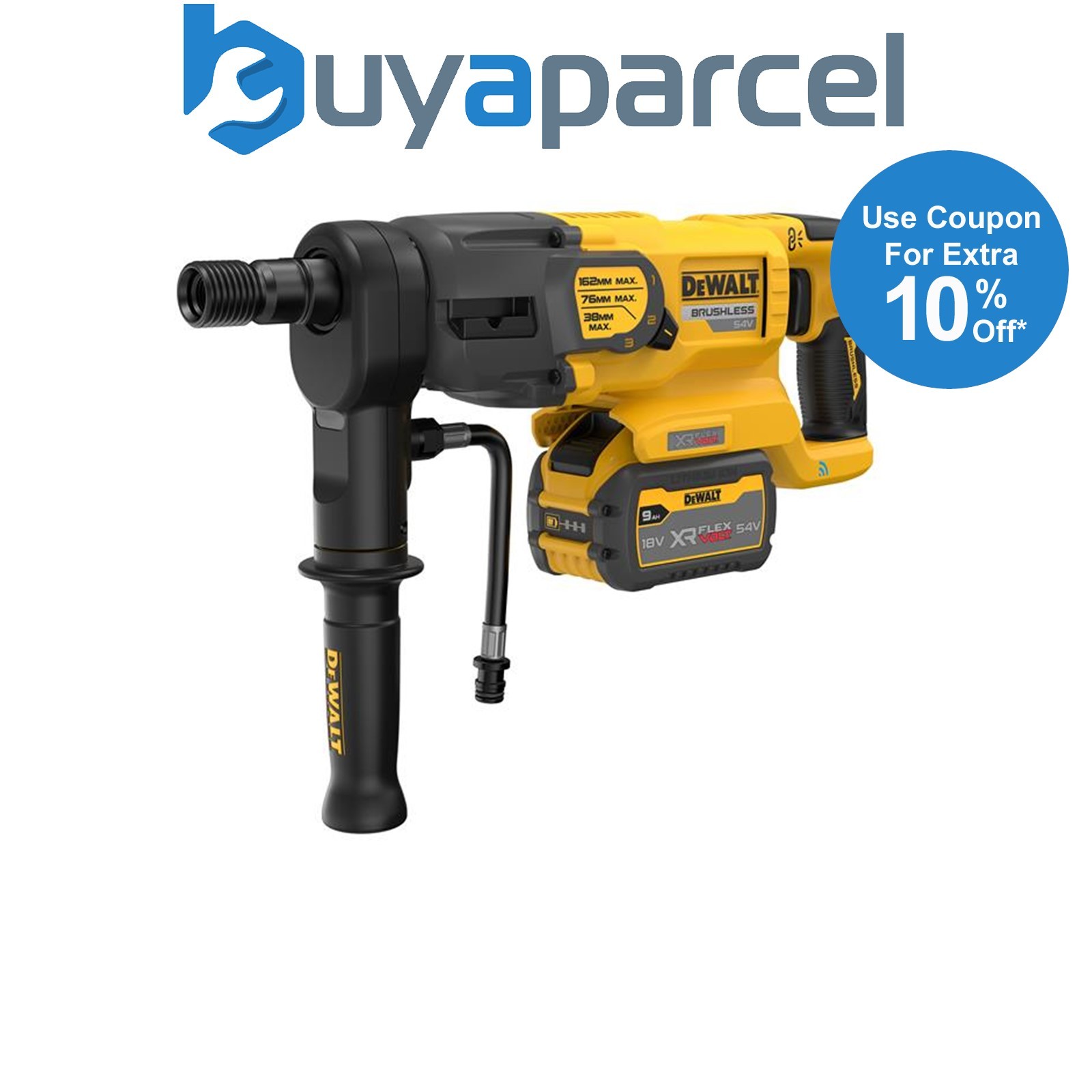 Dewalt DCD150X2-GB XR FlexVolt Diamond Drill 54V 2 x 9.0Ah Li-ion DEWDCD150X2