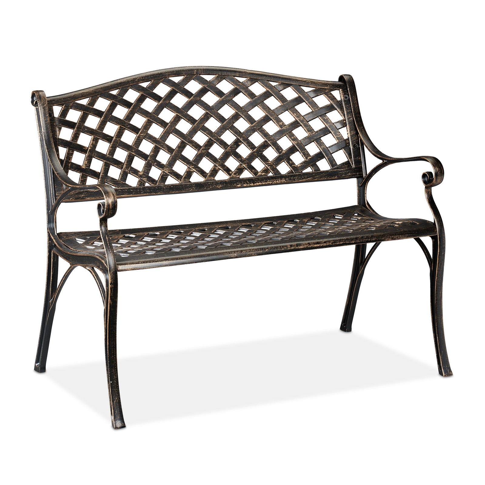 Garden bench Weatherproof Garden Seating Outdoor Bench Metal Patio Bench