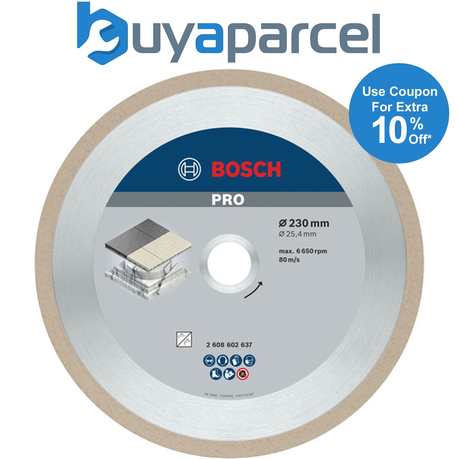 Bosch Diamond cutting discs PRO Ceramic Diamond Disc 230 x 25.4 mm 2608602637