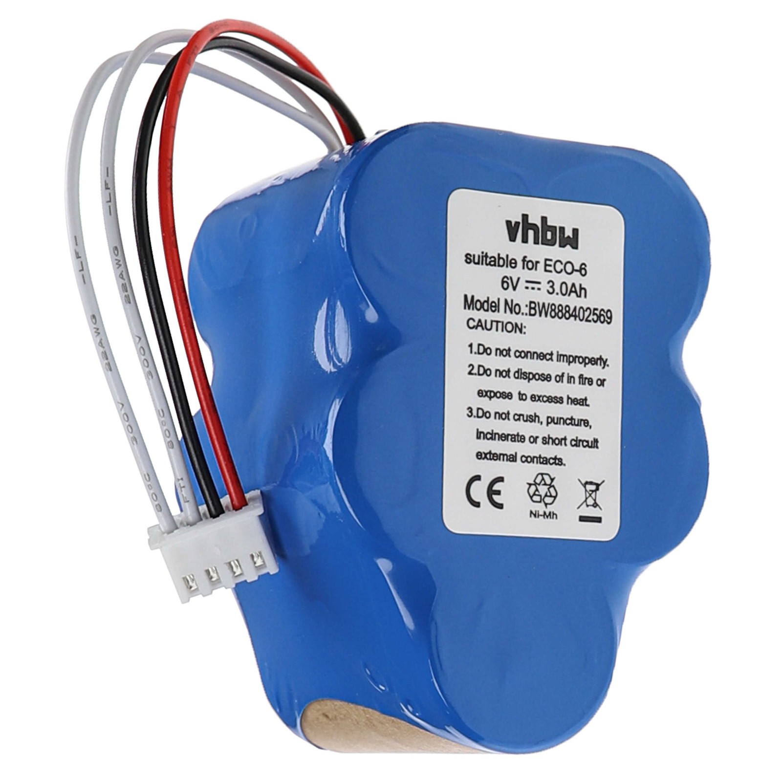 Battery for Ecovacs Deebot D780 D77 D760 D79 3000mAh 6V