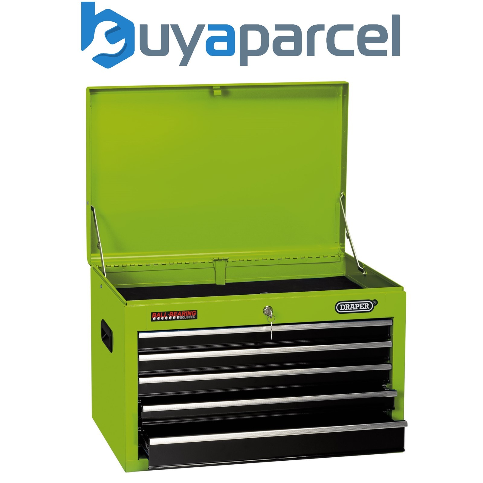 Draper 35739 Tool Chest, 5 Drawer, 26", Green