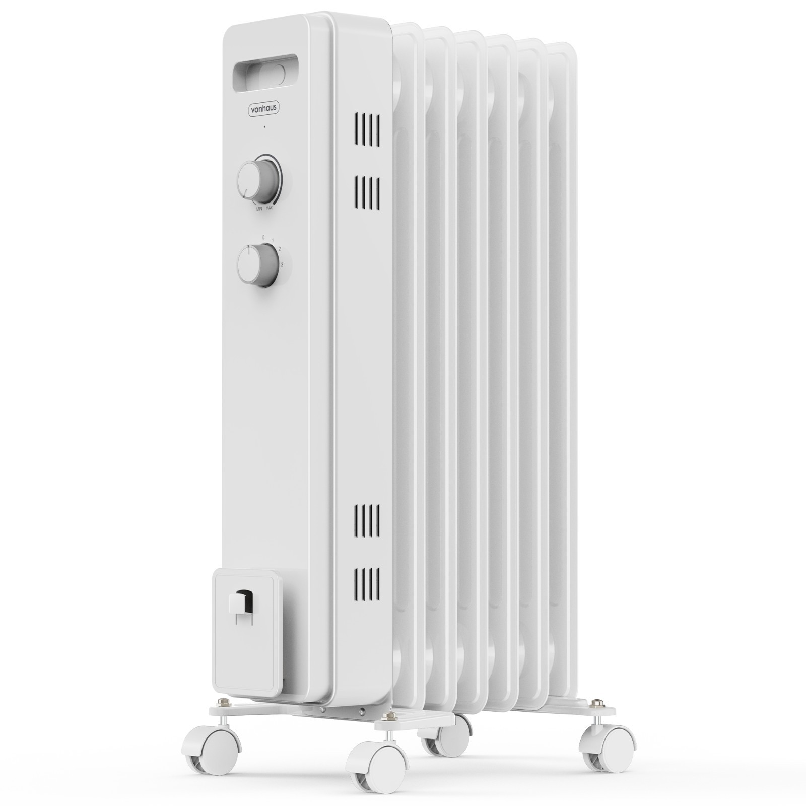 VonHaus Oil Filled Radiator 7 Fin, Oil Heater Portable Electric Free Standing