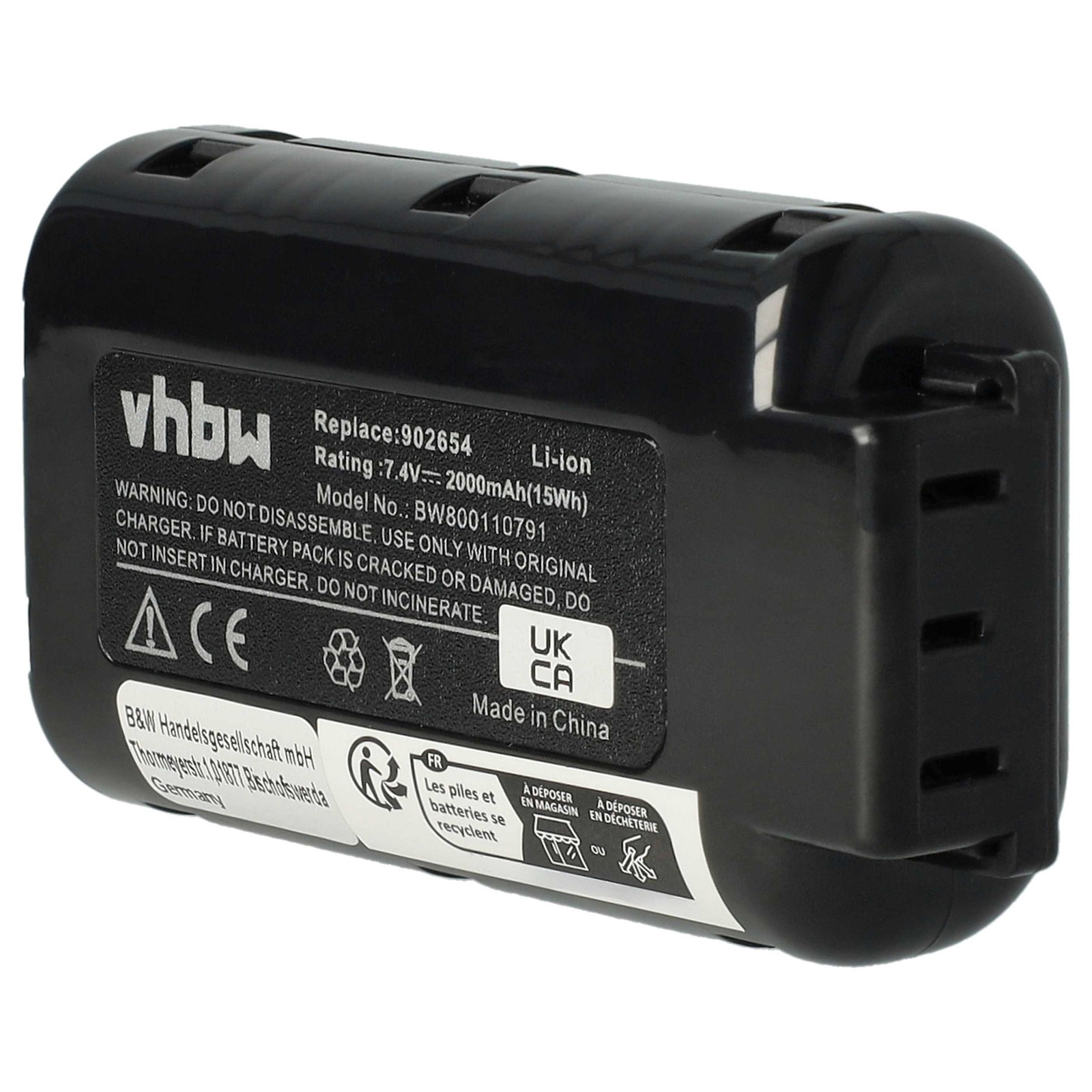 Battery for Paslode IM250A LI IM325 IM300 IM250A-F16 IM250S IM250-F1611 2Ah 7.4V