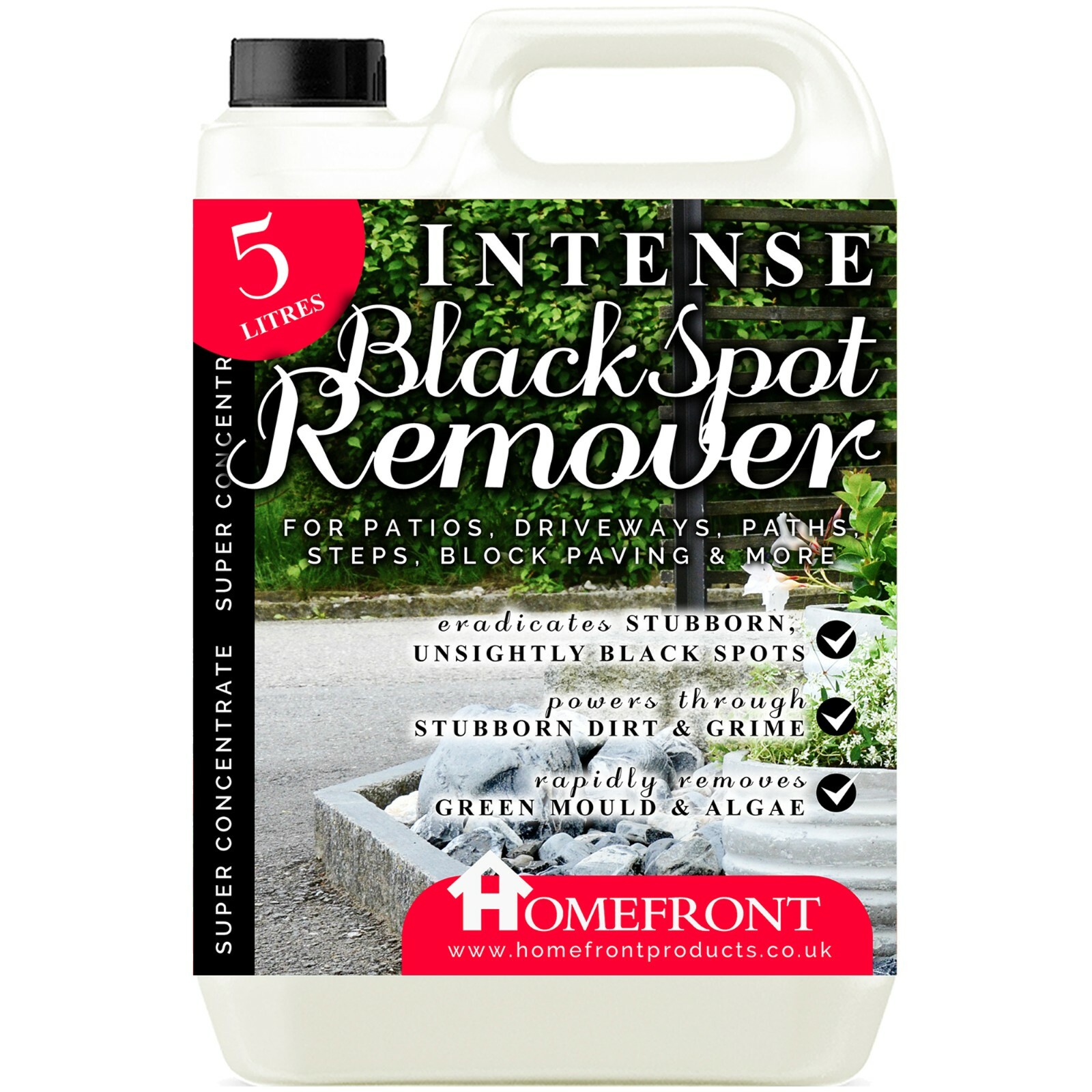 Patio Black Spot Remover Intense 5L Algae Mould Driveway Path Moss Homefront