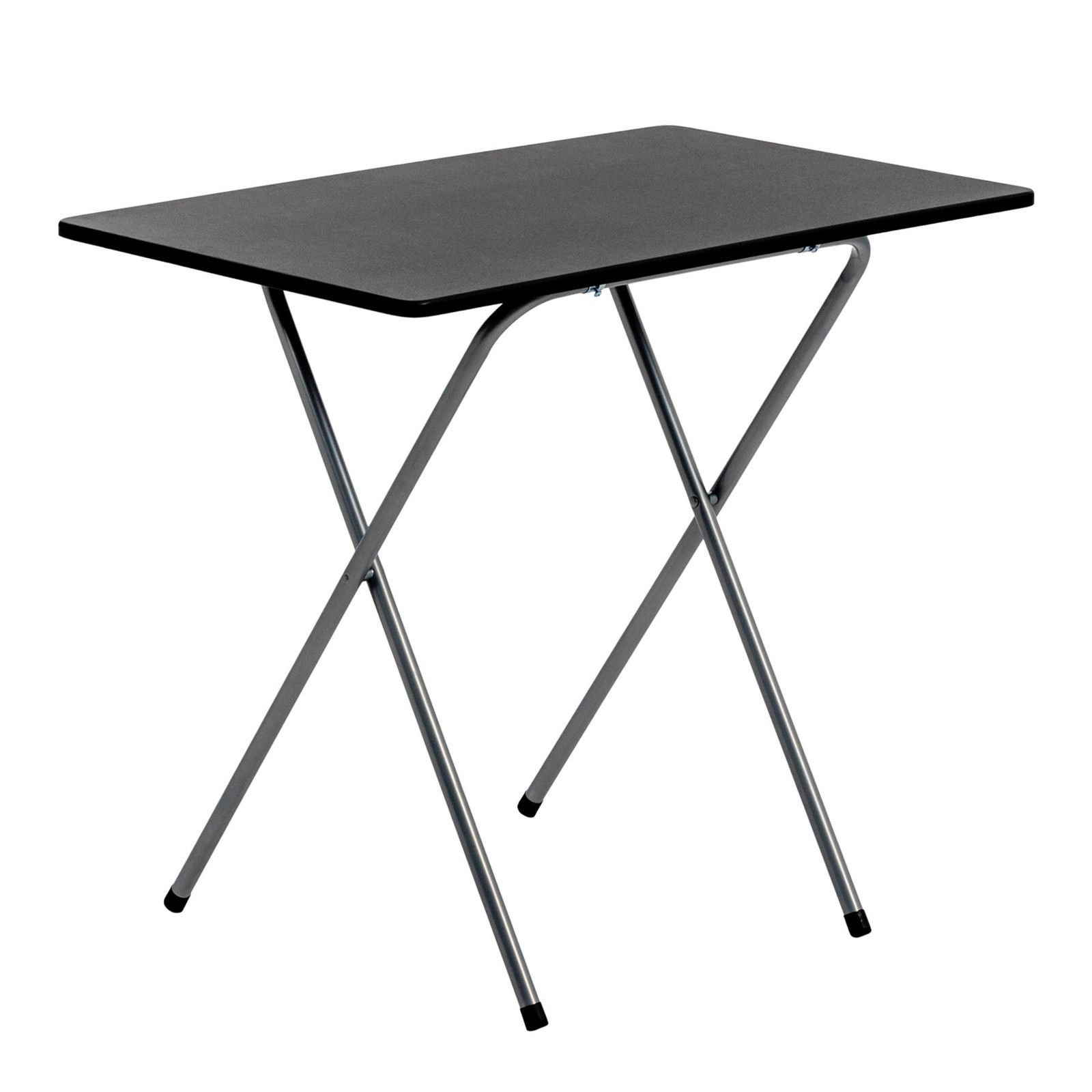 Harbour Housewares Wooden Folding Desk Home Office 80cm Black/Silver