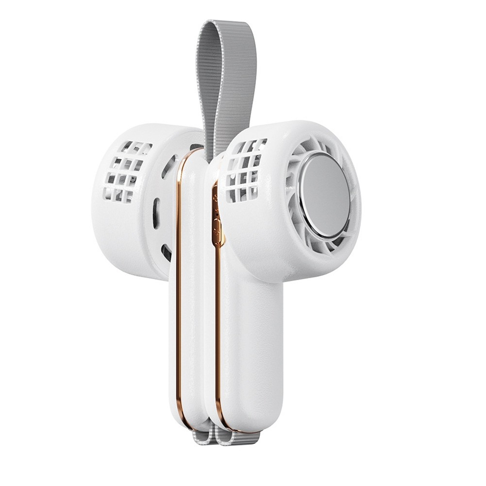 Portable Neck Fan Semiconductor Refrigeration Cooling USB Rechargeable6717