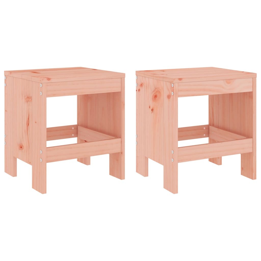Garden Stools Bar Stool Outdoor Wooden Chair 2 pcs Solid Wood Douglas vidaXL