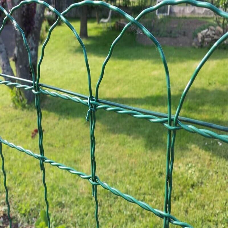 Garden Lawn Edging Border Flower Bed Tidy 10m Outdoor Green Fence 10m PVC Wire