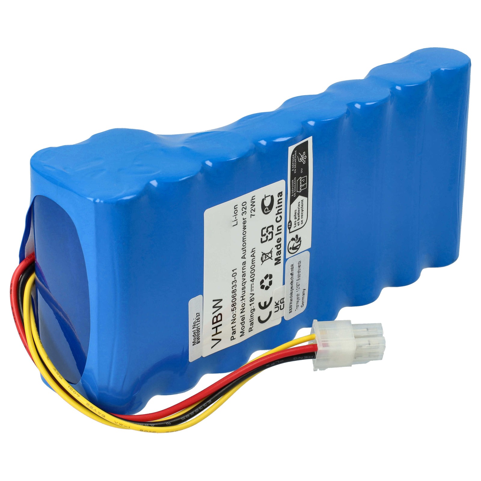 Battery Pack for Husqvarna Automower 430X (up to MY 2019/2020) 4000mAh 18V