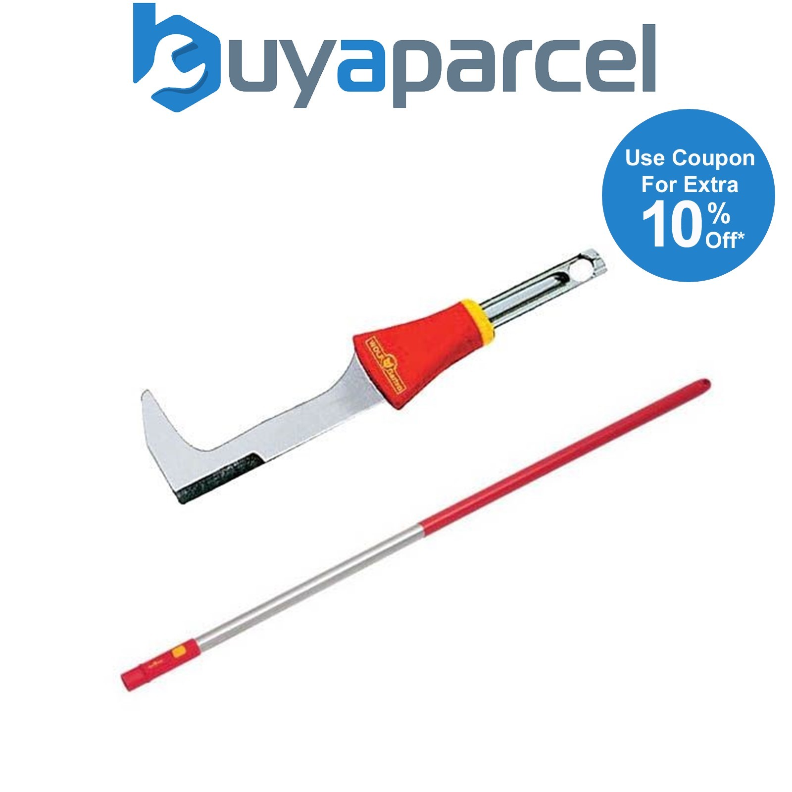 Wolf Garten Aluminium Handle 120cm ZMI12 Multi Change & FKM Garden Patio Scraper