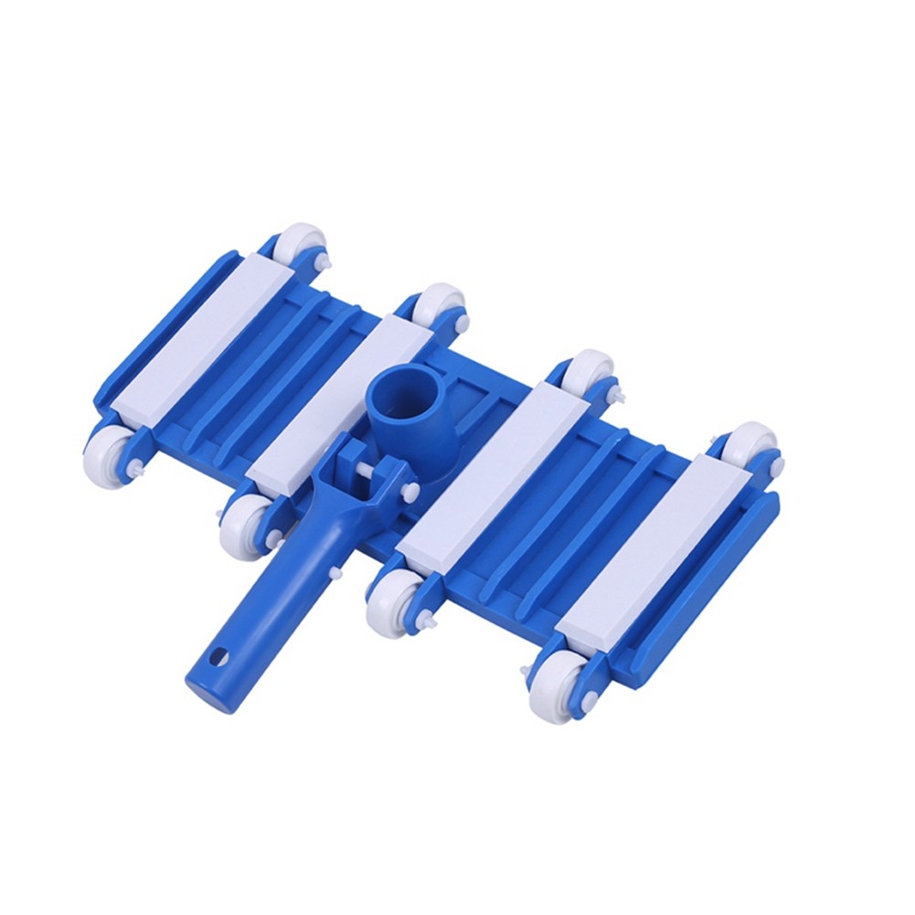 3X(14 Inch Weighted Pool Vacuum Head with Wheels Side Brush Flexible Pool8075