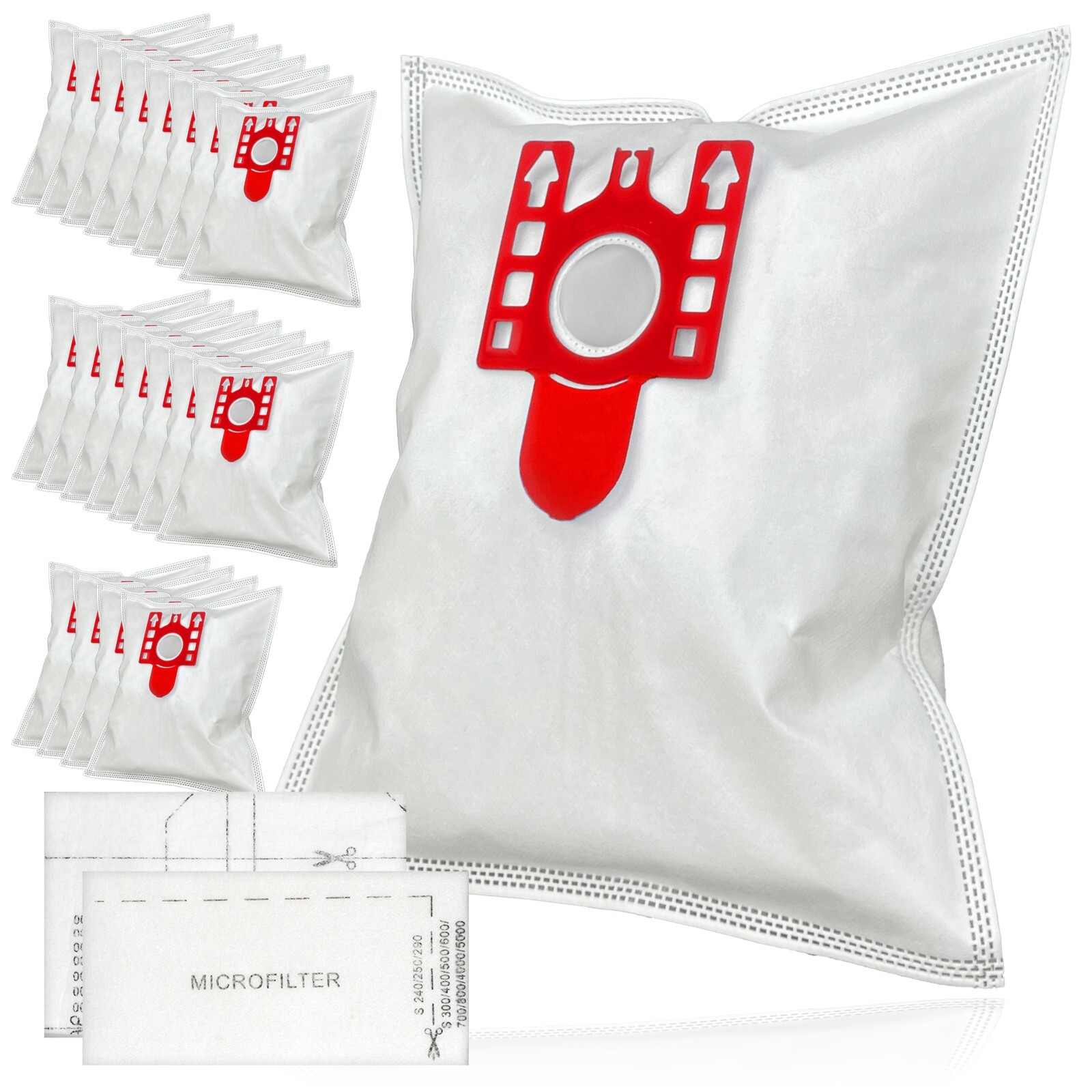 20 Bags for MIELE FJM Air Filters 9917710 Cloth Microfibre C1 C2 C3 S4210 S6210