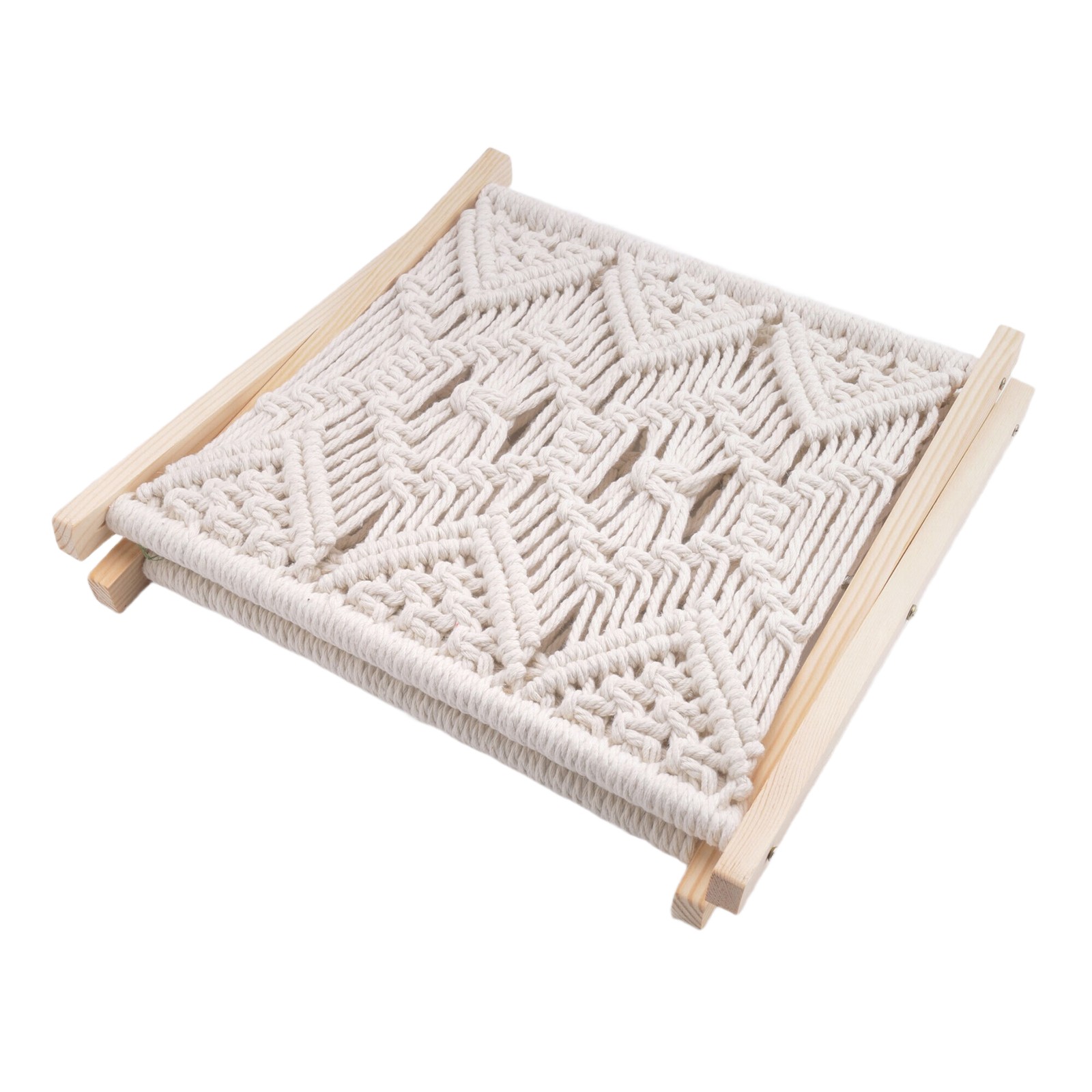 Boho Magazine Rack, Rope Woven Newspaper Rack, Magazine Baskets with Rope6631