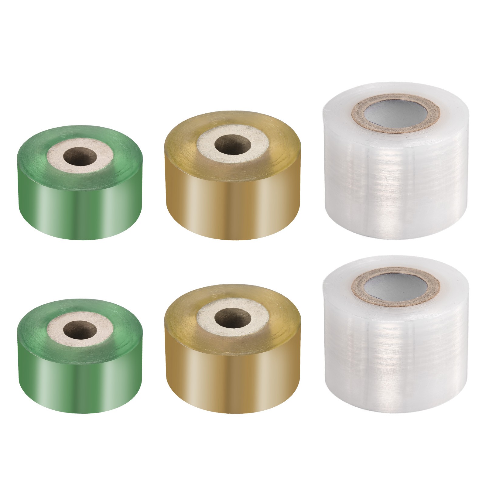 6 Rolls 2CM 3CM 5CM Width 100M Long Fruit Tree Grafting Film, 3 Colors