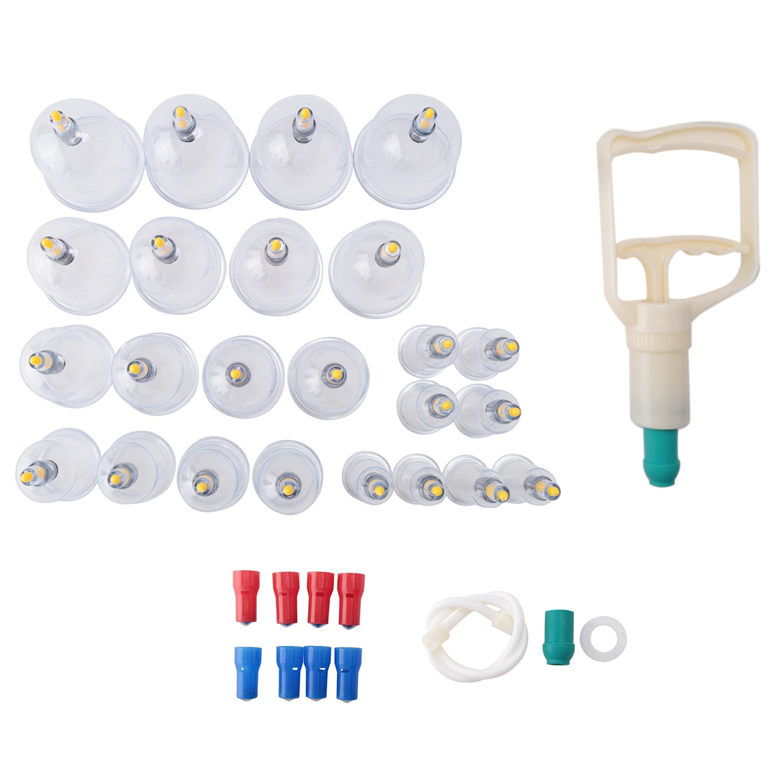 24Pcs Chinese Biomagnetic Vacuum Cupping Home Cupping Therapy Set Body5089